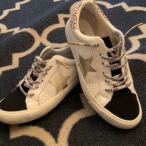 Vintage Havana leather and animal print sneaker Sz 8.5